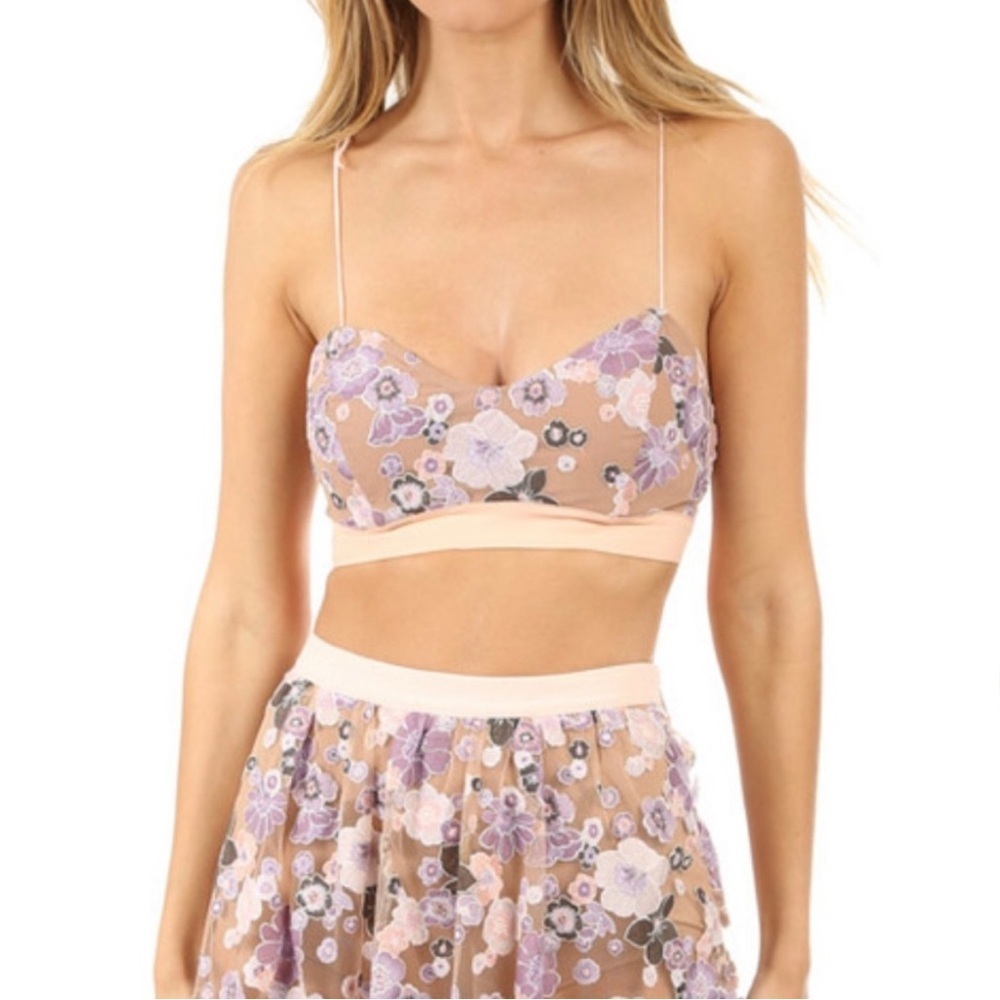 For Love And Lemons 🍋 Floral Tank Top XS